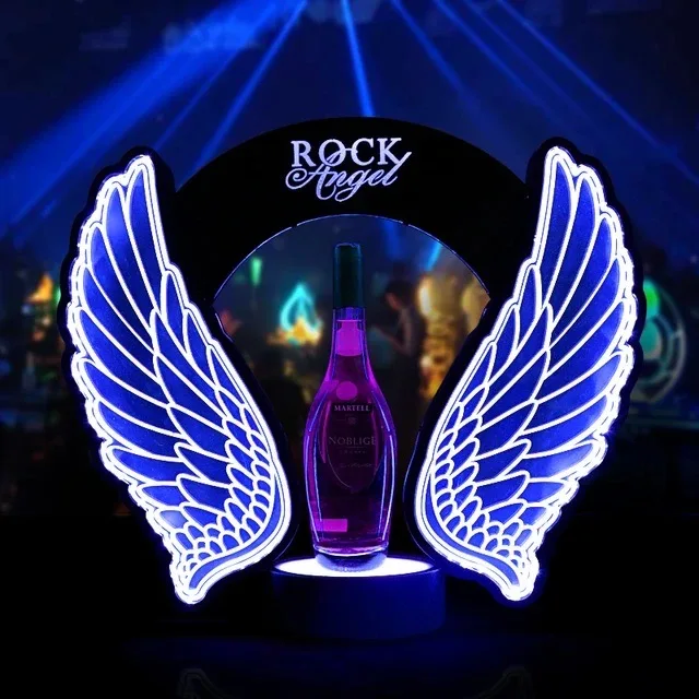 Wine Beer Bottle - رف عرض للبار قابل لإعادة الشحن
