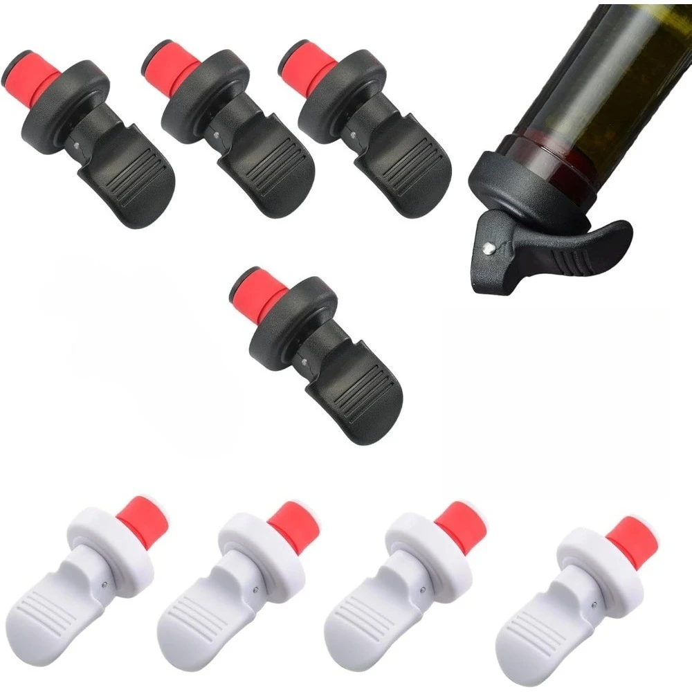 Wine Beer Market - 4 عبوات من سدادات زجاجات النبيذ،