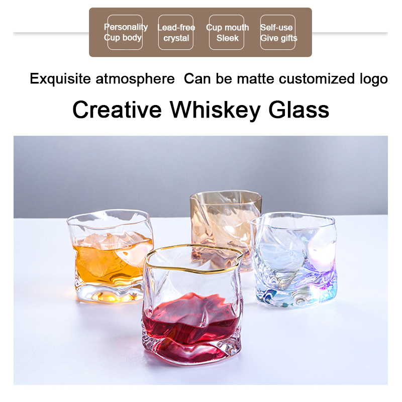 Wine Beer Logo - (يمكن نقش الشعار عليه) كأس ويسكي
