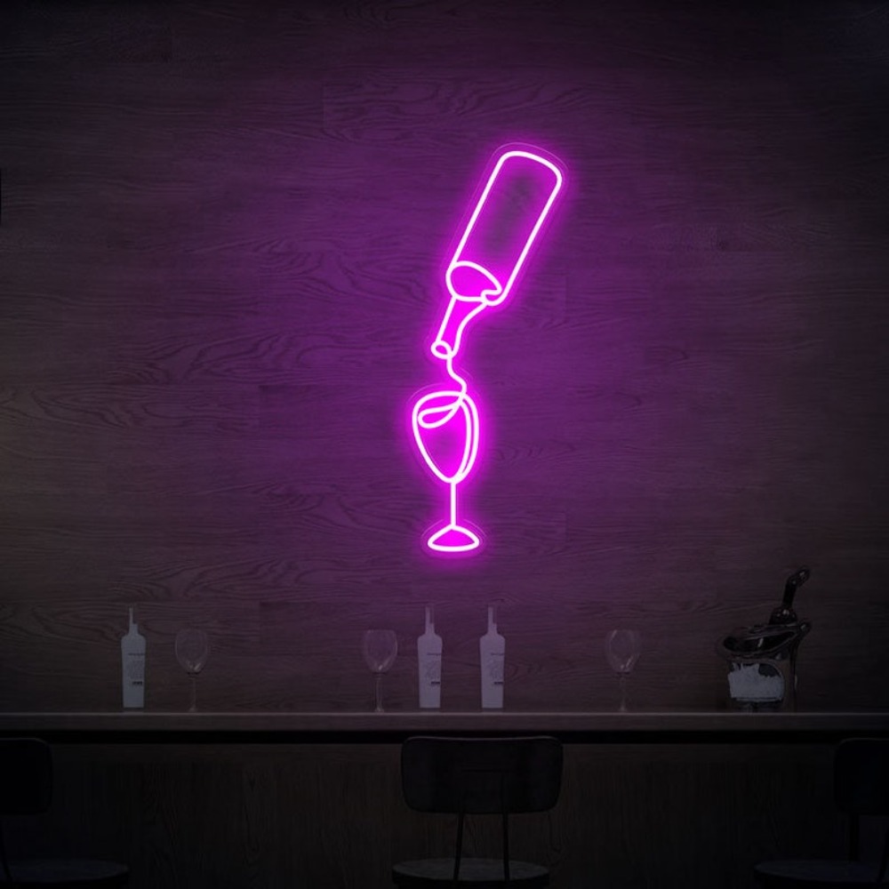 النبيذ Led أضواء النيون USB مت - مراجعة Wine Beer Store وسعره