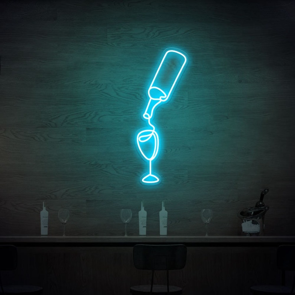 النبيذ Led أضواء النيون USB مت - مراجعة Wine Beer Store وسعره