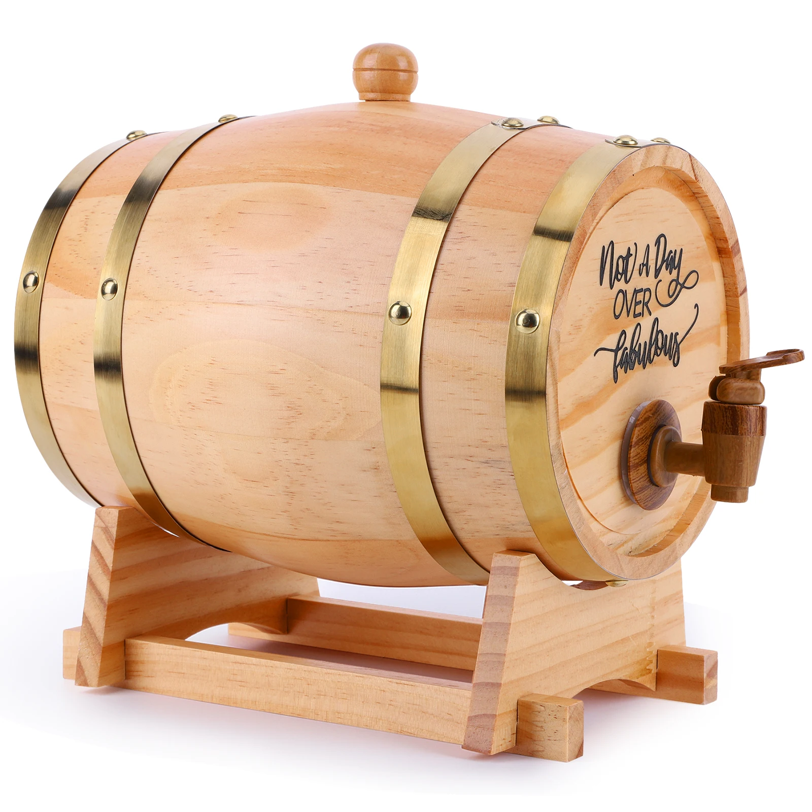 3L برميل ويسكي خشبي مع حامل بر - مراجعة Wine Beer Tequila وسعره