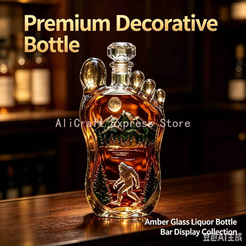 قارورة ويسكي على شكل بصمة قدم  - مراجعة Wine Beer And Spirits وسعره