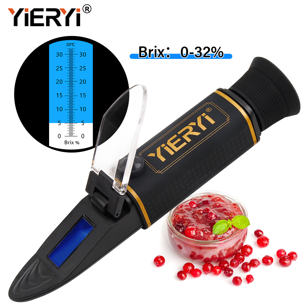 YG-32 Brix مقياس الانكسار 0-32 - مراجعة Wine Beer Food وسعره