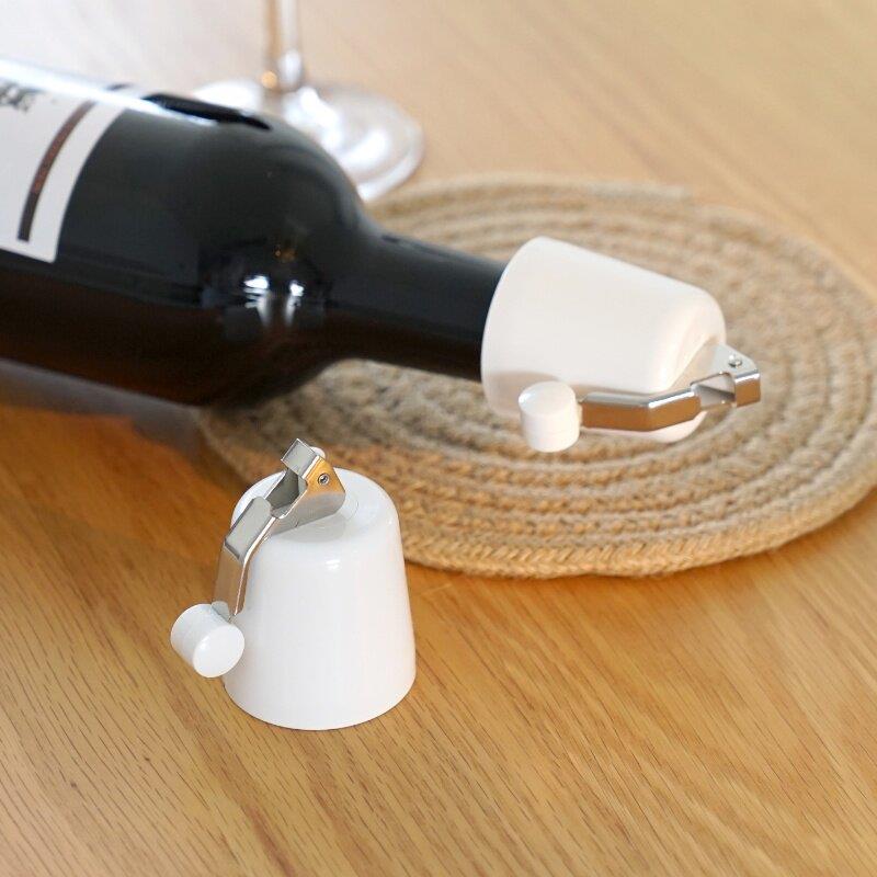 سدادة زجاجات نبيذ من السيليكون - مراجعة Wine Beer Food وسعره