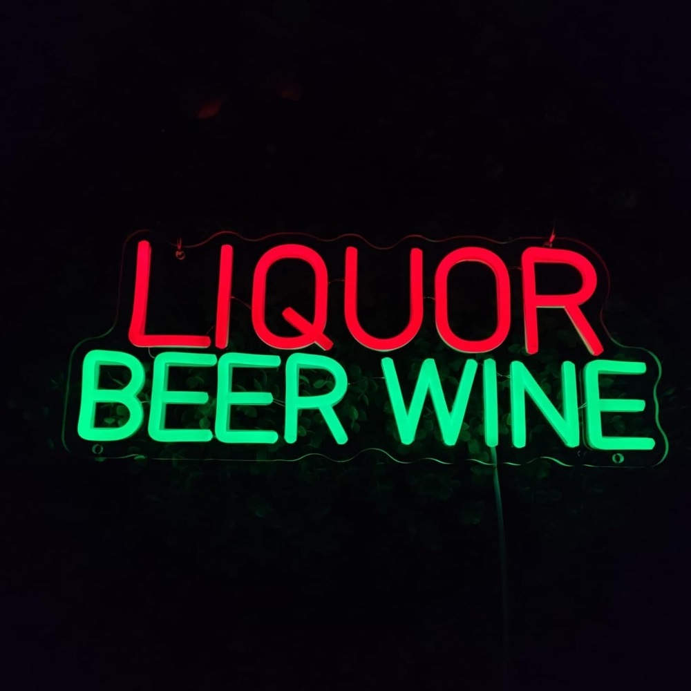 لافتة نيون LED للخمور والبيرة  - مراجعة Wine Beer Store وسعره
