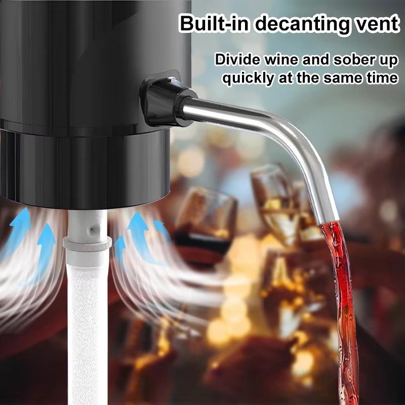 مهوية النبيذ الكهربائية الذكية - مراجعة Decanter Aerator Set وسعره