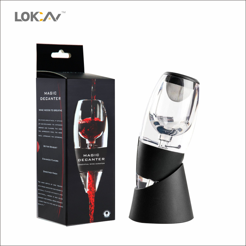 إبريق سكب النبيذ الأحمر الاحتر - مراجعة Decanter Aerator Set وسعره