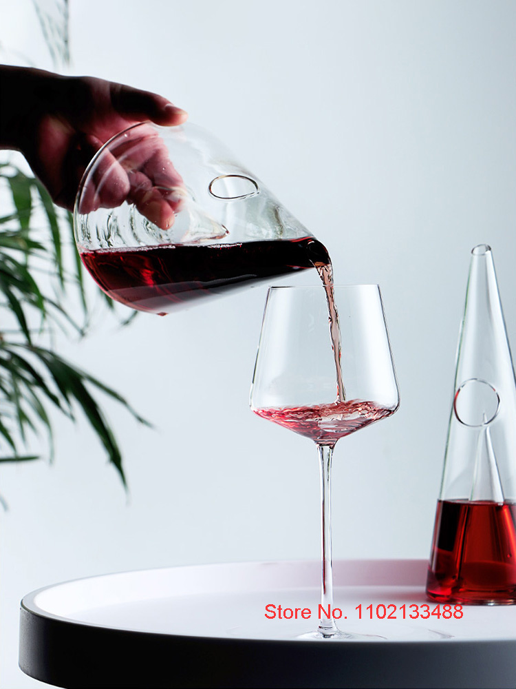 مخروط إناء النبيذ فاصل بار الم - مراجعة Decanter Aerator Set وسعره