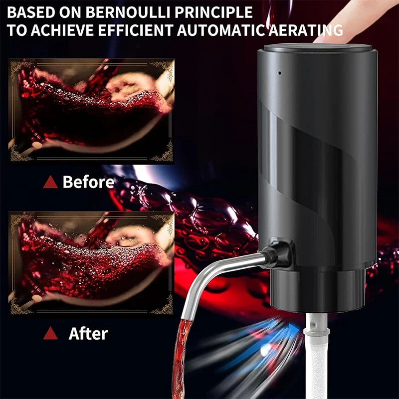 مجموعة فتاحة النبيذ الكهربائية - مراجعة Decanter Aerator Set وسعره