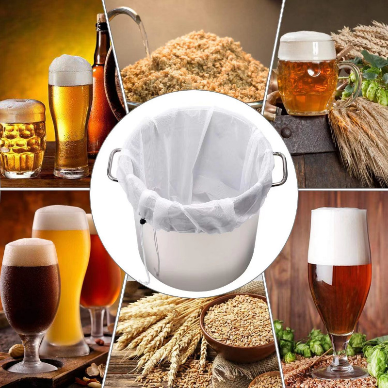 كيس فلتر شبكي منزلي للتخمير ،  - مراجعة Wine Beer Food وسعره